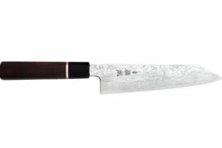 Couteau de chef kiritsuke 21cm japonais artisanal Sukenari SG2 damas