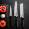 Couteau de chef kiritsuke Fukito Desert Damas 67 couches 21cm