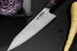 Couteau de chef kiritsuke Fukito Desert Damas 67 couches 21cm