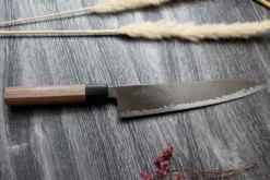 Couteau de chef kiritsuke japonais artisanal Kagekiyo Black Damascus VG10 21cm