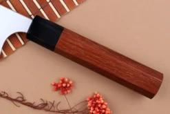 Couteau de chef kiritsuke japonais artisanal Shibata Koutetsu R2 21cm
