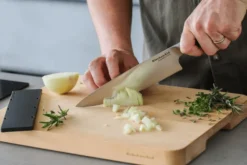 Couteau de chef Kitchen Aid Gourmet lame acier japonais 20cm + étui de protection