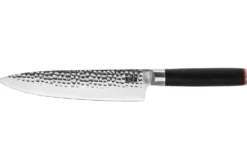 Couteau de chef Kotai lame martelée 20cm manche pakkawood avec fourreau