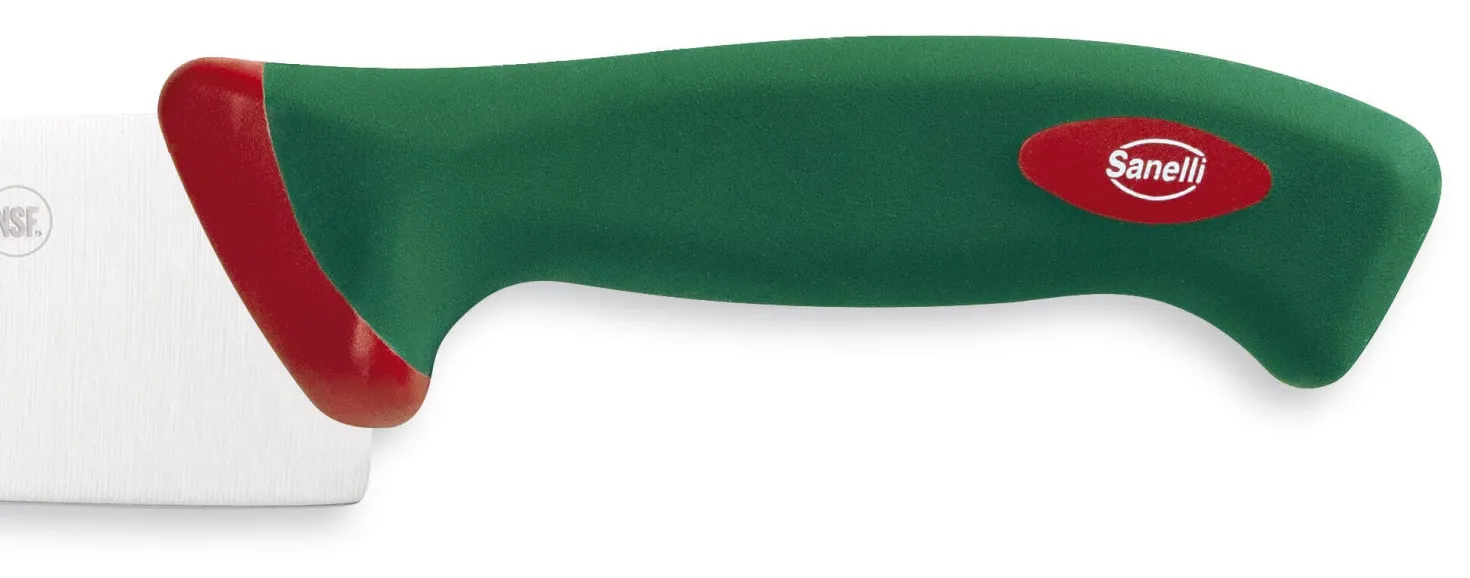 Couteau de chef professionnel SANELLI Premana lame 24cm manche vert