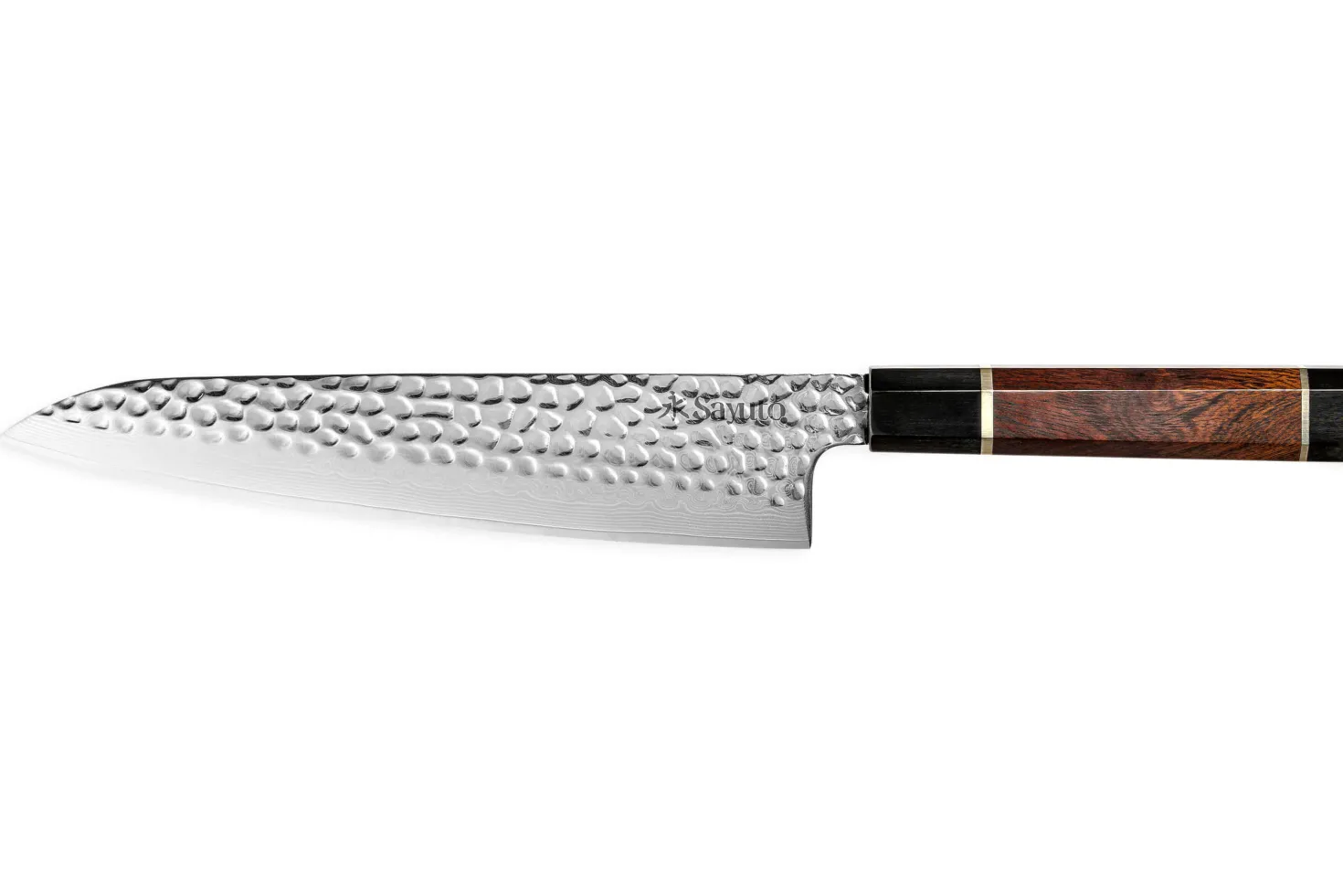 Couteau de chef Sayuto Desert Damas martelé 21cm