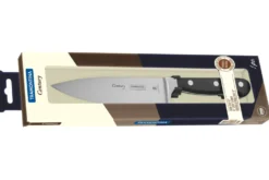 Couteau de chef Tramontina Century lame forgée 15cm manche polycarbonate noir