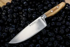Couteau de chef Wüsthof Amici forgé 16cm en bois d'olivier