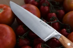 Couteau de chef Wüsthof Amici forgé 20cm en bois d'olivier