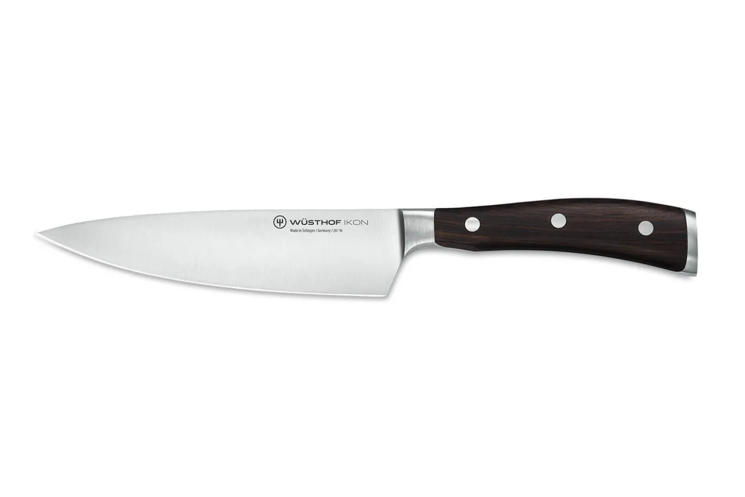 Couteau de chef Wüsthof Ikon forgé 16cm en bois de grenadille
