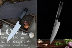 Couteau de chef Xin XinCare acier inoxydable 18cm manche noir