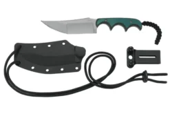 Couteau de cou CRKT Minimalist 2394 lame katana 9cm manche micarta + étui
