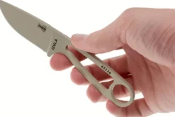 Couteau de cou Esee Izula Desert Tan IZULA-DT lame acier carbone 6,7cm manche en acier + étui