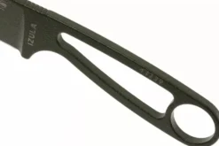 Couteau de cou Esee Izula IZULA-OD lame acier carbone 6,2cm manche ajouré acier vert olive + étui