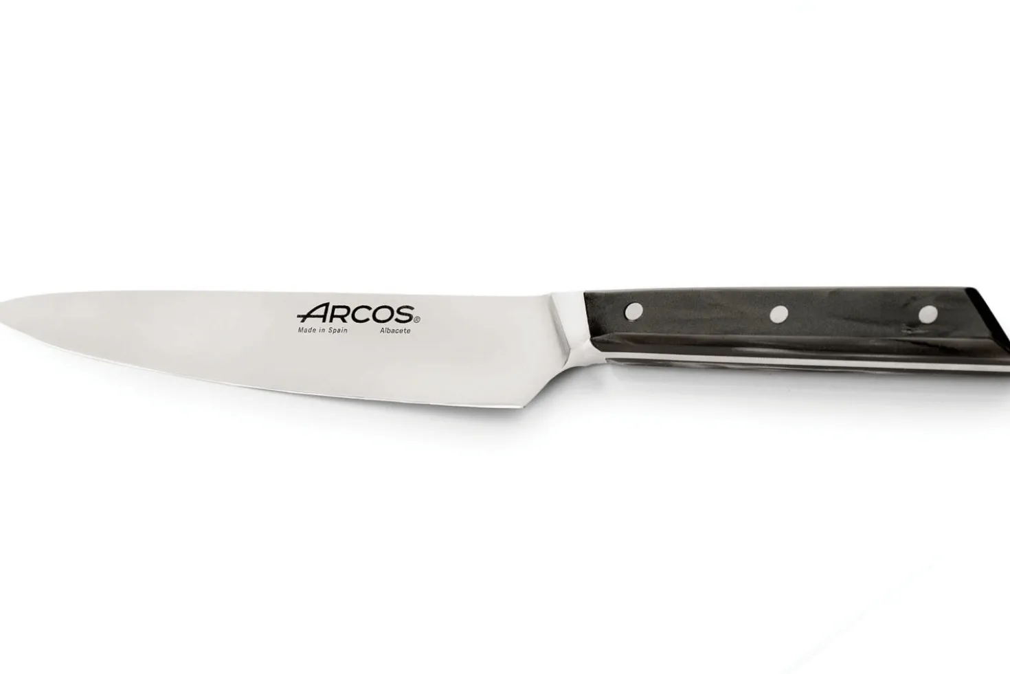Couteau de cuisine Arcos Eclipse lame 15cm manche acrylique noir nacré