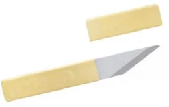 Couteau de poche Higonokami Kiri 659 acier Blue Steel manche laiton 7cm + étui