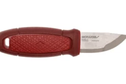 Couteau de poche Mora Eldris 12648 lame inox 5,9cm manche caoutchouc rouge + étui