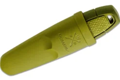 Couteau de poche Mora Eldris 12651 lame inox 5,9cm manche caoutchouc vert + étui