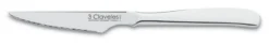 Couteau de table 3 Claveles tout acier lame dentelée 11cm