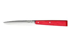 Couteau de table Opinel Bon Appétit Bois n°125 lame 11cm en inox manche en charme rouge