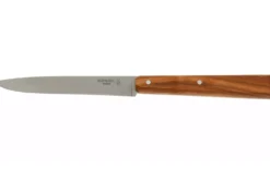 Couteau de table Opinel Bon Appétit Bois n°125 lame 11cm en inox manche en olivier