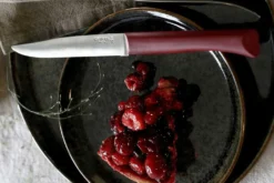 Couteau de table Opinel Bon Appétit + lame 11cm en inox manche en polymère grenat