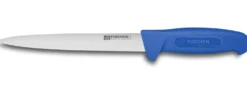 Couteau à dénerver/filet de sole flexible professionnel Fischer HACCP 20cm manche bleu