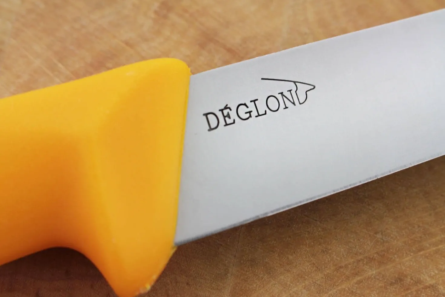 Couteau à dénerver professionnel Déglon Profil flexible 20cm - manche jaune
