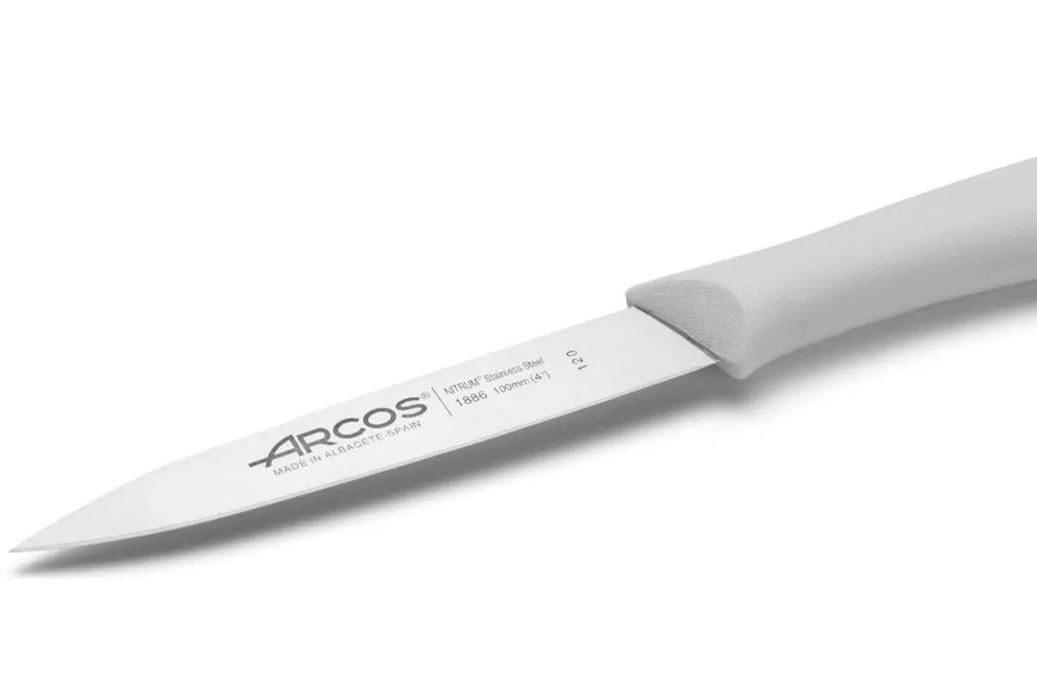 Couteau d'office acier Nitrum blanc 10cm Arcos Nova