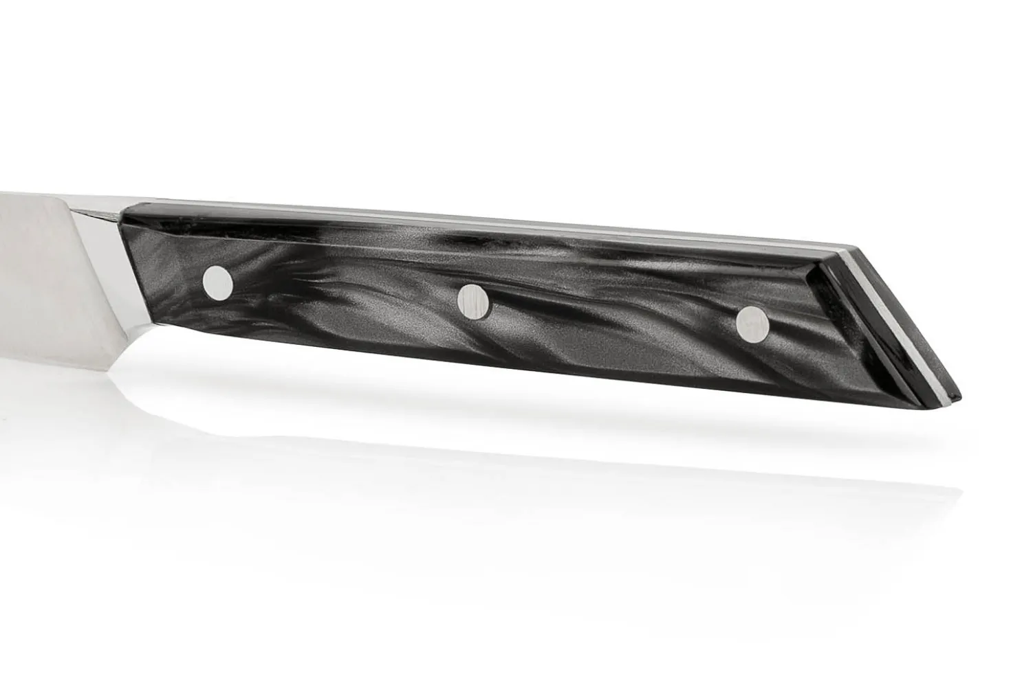 Couteau d'office Arcos Eclipse lame 10cm manche acrylique noir nacré
