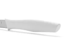 Couteau d'office Arcos Nova lame dentée en acier Nitrum manche blanc 10cm