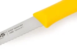 Couteau d'office Arcos Nova lame dentée en acier Nitrum manche jaune 10cm