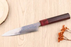 Couteau d'office 13cm japonais artisanal Takeshi Saji VG10 Rainbow