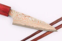 Couteau d'office 9cm japonais artisanal Takeshi Saji VG10 Rainbow Nashiji