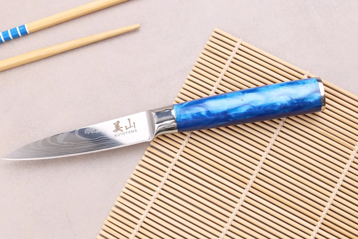 Couteau d'office 8cm Kutoyama Blue Wave