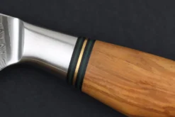Couteau d'office 9,5cm Ryda Knives ST650 Damas et manche en olivier