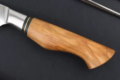 Couteau d'office 9,5cm Ryda Knives ST650 Damas et manche en olivier