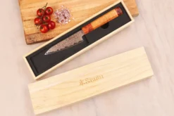 Couteau d'office 11cm Sayuto Érable Damas 12Cr