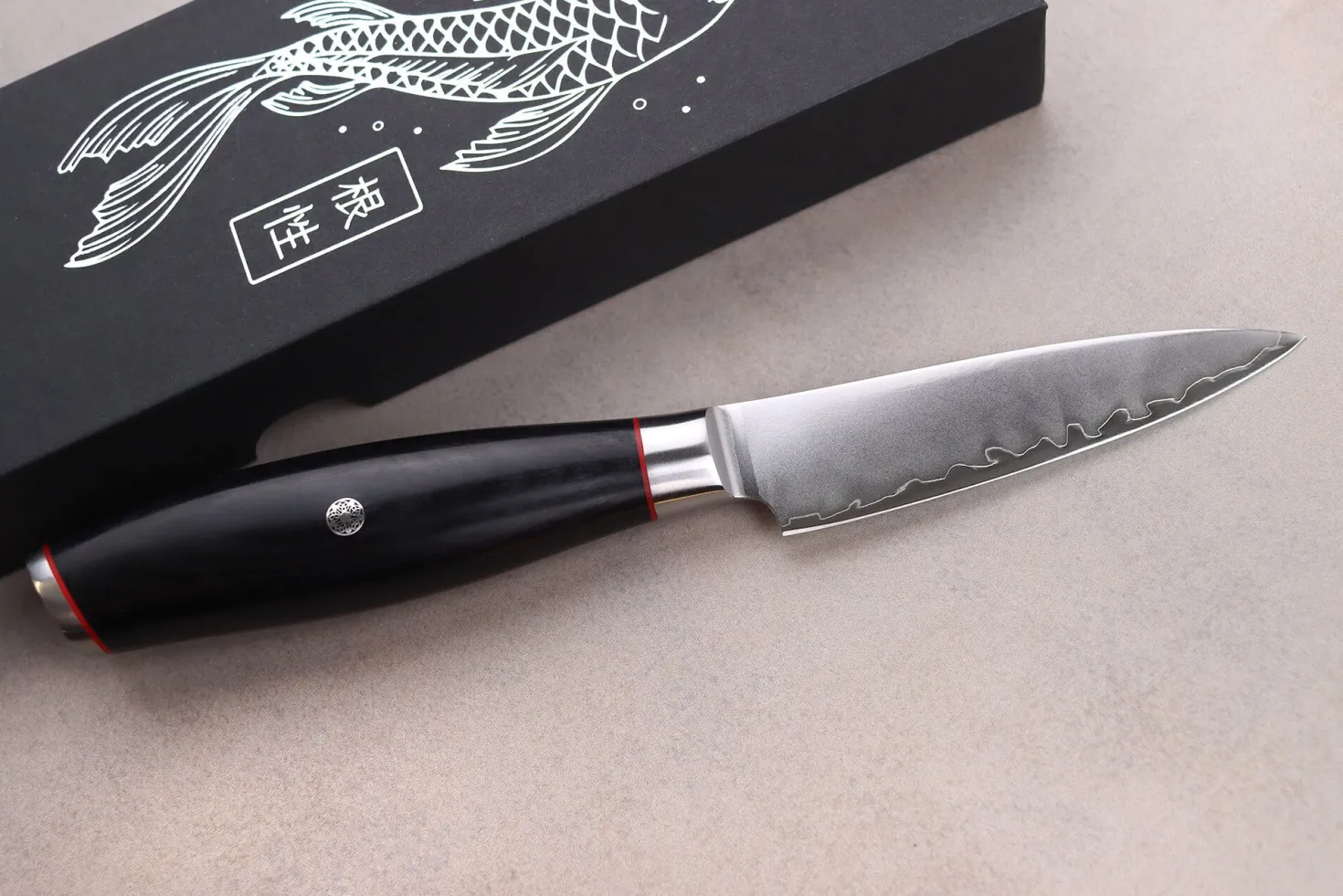 Couteau d'office 9cm Wusaki Fujiko Black 10CR