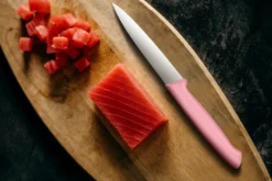 Couteau d'office Fischer Creative Chef 10cm manche surmoulé rose