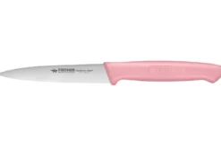 Couteau d'office Fischer Creative Chef 10cm manche surmoulé rose