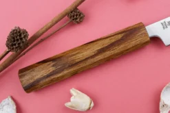 Couteau d'office japonais artisanal Wusaki Migaki G3 8cm