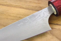 Couteau d'office japonais artisanal Masakage Kiri 7,5cm damas 49 couches