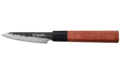 Couteau d'office Sayuto Séquoia San Mai martelé 9cm