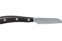 Couteau d'office Wüsthof Ikon forgé 8cm lame droite en bois de grenadille