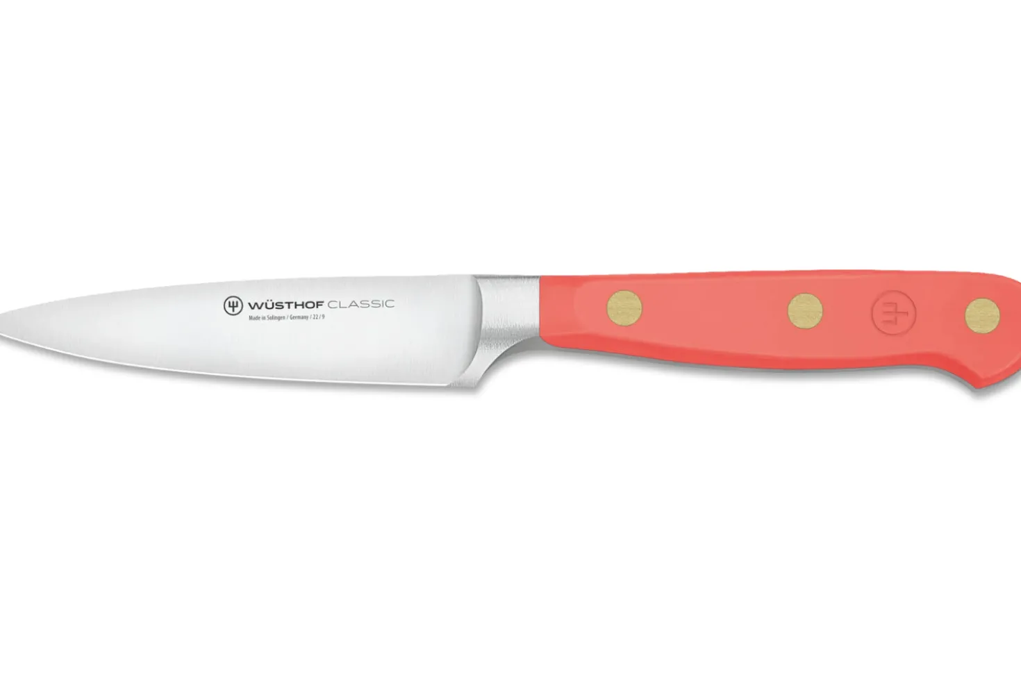 Couteau d'office Wusthof Classic Colour Coral Peach forgé lame 9cm