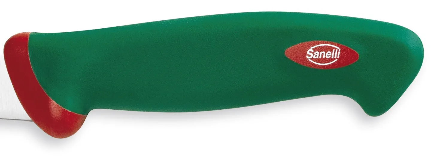 Couteau à dépouiller professionnel SANELLI Premana lame 18cm manche vert