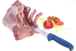 Couteau à désosser Dick Ergogrip lame courbe rigide manche bleu