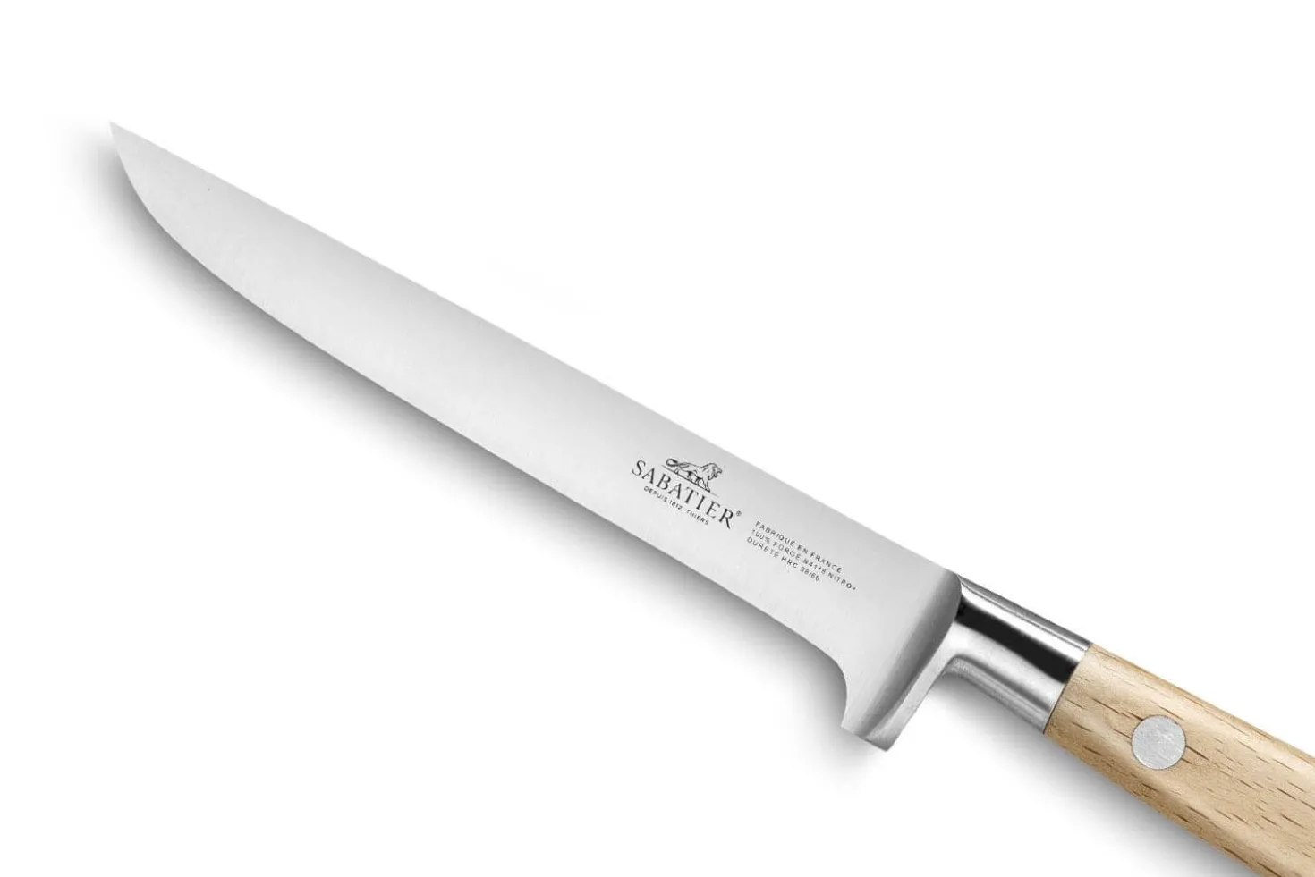 Couteau à désosser forgé Sabatier Brocéliande 13cm manche hêtre