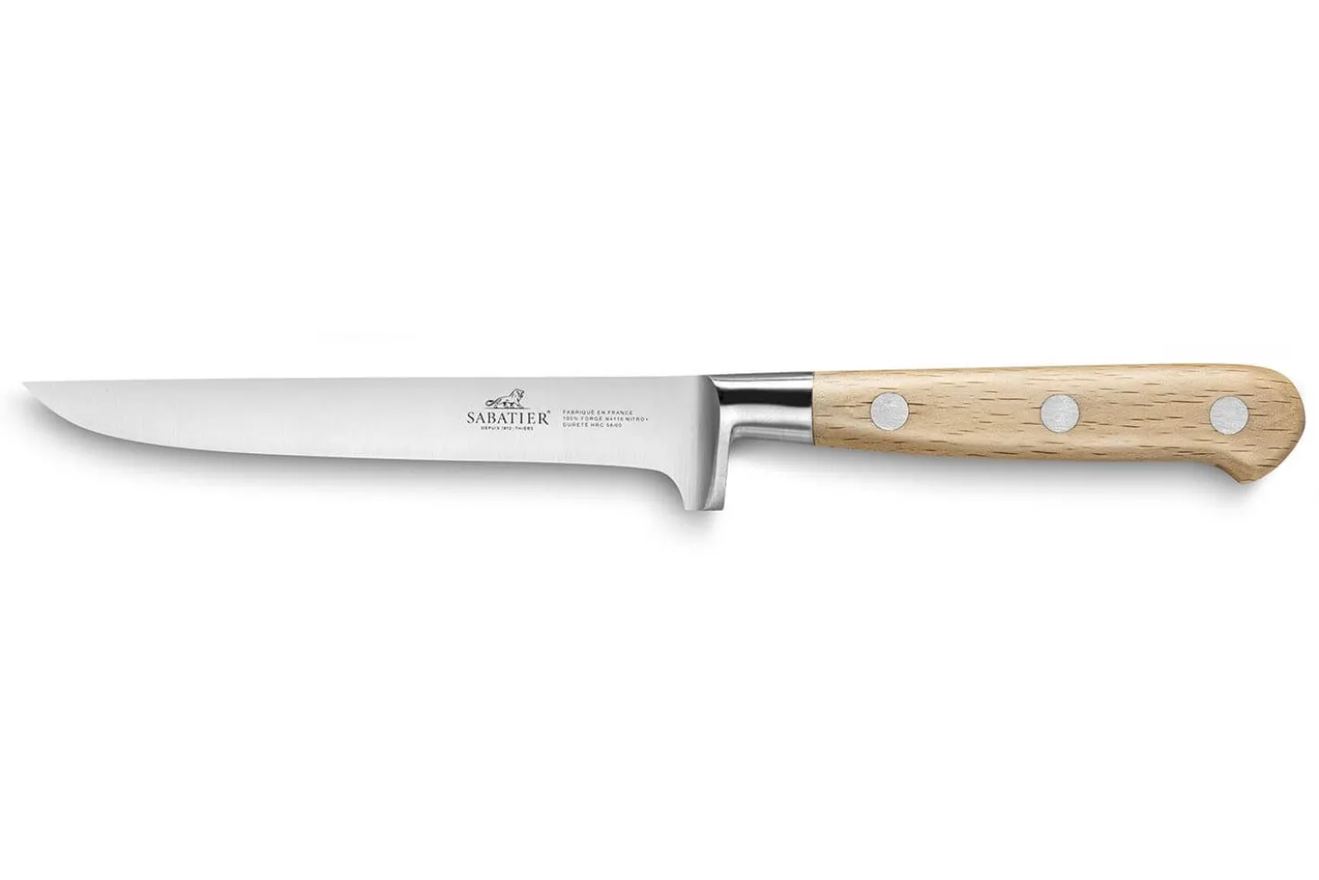Couteau à désosser forgé Sabatier Brocéliande 13cm manche hêtre
