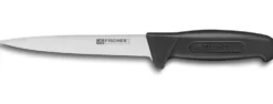 Couteau à désosser professionnel Fischer HACCP lame usée 17cm manche noir